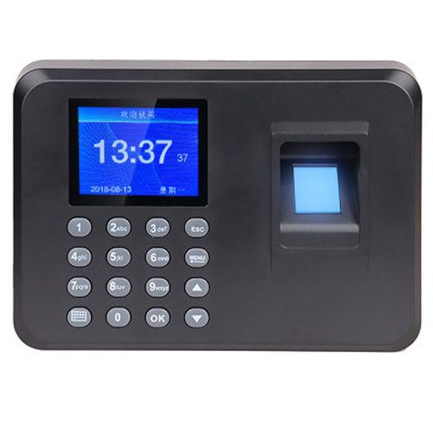 Офисная умная машина для посещения с паролем, биометрический отпечаток пальца, записывающее устройство работника, постоянный ток, 5 В, часы посещаемости времени ► Фото 1/4