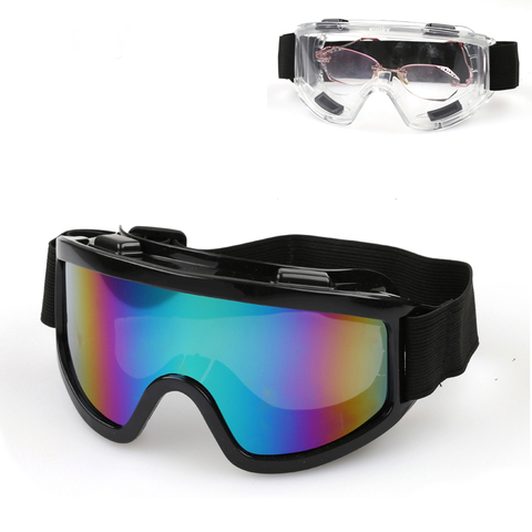 Уличные ветрозащитные очки UV400, лыжные очки, пылезащитные очки для снега, мужские очки для мотокросса, для мотокросса, для катания на лыжах, о... ► Фото 1/6