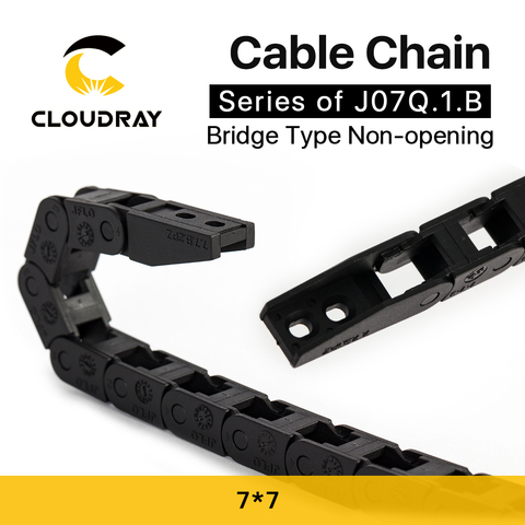 Цепочка кабельная Cloudray, пластиковая цепь для передачи передач, не открывающаяся, 7 х7 мм, 1 метр ► Фото 1/3
