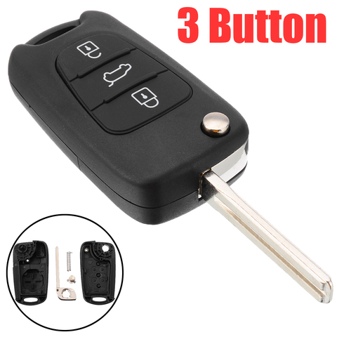 Чехол для автомобильного ключа, 3 кнопки дистанционного управления, оболочка для Kia Ceed Picanto Sportage для Hyundai i20 i30 ix35 ► Фото 1/6