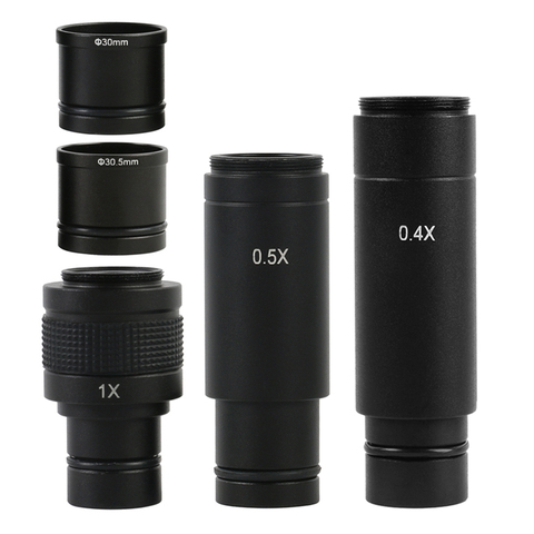 Адаптер для микроскопа 0.4X 0.5X 1X C-Mount, объектив 23,2 мм 30 мм 30,5 мм, электронный адаптер для окуляра для микроскопа, CCD-камеры ► Фото 1/6