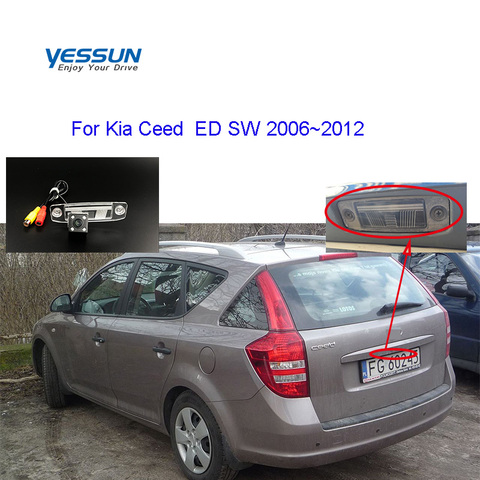 Камера заднего вида Yessun для Kia ceed SW ED 2006 2007 2008 2009 2010 2011 2012, резервная камера для номерного знака ► Фото 1/6