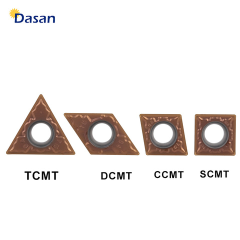 10 шт., твердосплавные вставки SCMT09T304 TM DCMT 11T304 CCMT09T304 TCMT160404, сверлильный инструмент из нержавеющей стали ► Фото 1/6