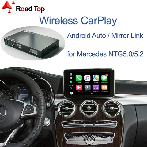 Беспроводной CarPlay для Mercedes Benz C-Class W205 и GLC 2015-2022, с функциями Android Auto Mirror Link AirPlay ► Фото 1/6