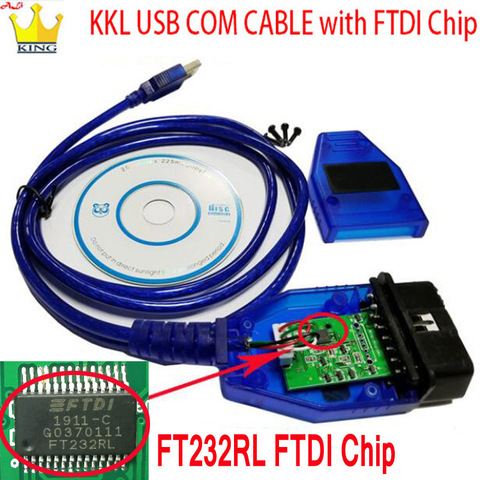 ForVag -- com Кабель kkl 409,1 Авто сканер кабель с FTDI авто диагностический интерфейс для Audi Seat Volkswagen Skoda KKL 409 кабель ► Фото 1/6