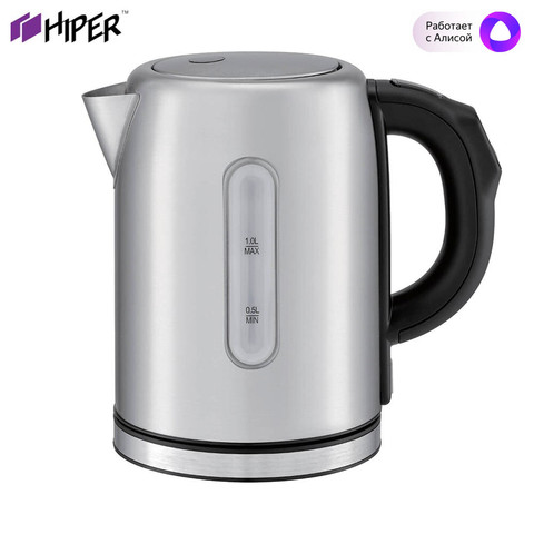 Умный Wi-Fi чайник с поддержанием температуры HIPER IoT Kettle ST1, 1л нержавеющая сталь ► Фото 1/3