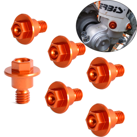 6 шт M6 * 12 передняя вилка гвардии болт для KTM SX EXC EXCF SX SXF XCW 125 150 200 250 350 450 525 530 2000-2022 ► Фото 1/6