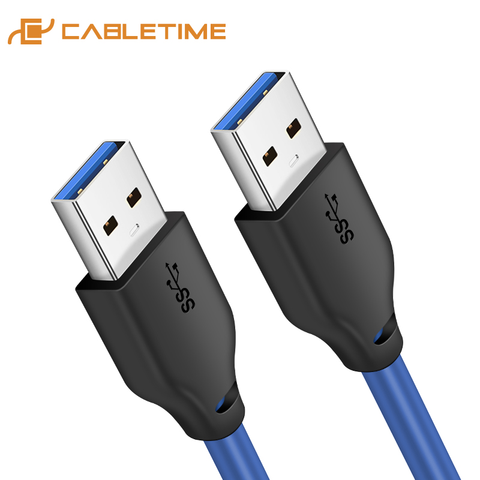 Кабель-удлинитель CABLETIME USB 3,0, высокоскоростной коннектор «штырь-штырь» для ноутбука, ПК Huawei Macbook C271 ► Фото 1/6