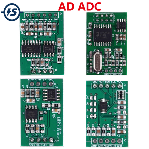 Модуль ADC, преобразователь аналогового сигнала в цифровой, постоянный ток 5 в 3,3 В, ADS1115, 16 бит, 24 бит, CS1237, CS1238, ADS1115, AD7705 ► Фото 1/6