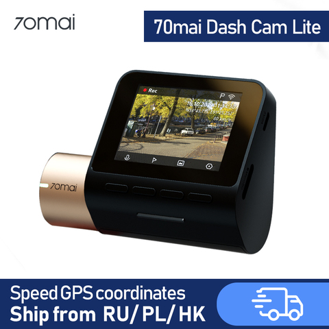 70mai видеорегистратор Lite GPS Автомобильный видеорегистратор WIFI Dashcam 24H монитор парковки видео рекордер 1080P HD камера ночного видения ► Фото 1/6