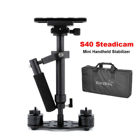 S40 Steadicam 40 см мини Steadycam Pro, Ручной Стабилизатор для видеокамеры, цифровой камеры, видеокамеры Canon, Nikon, Sony DSLR ► Фото 1/6