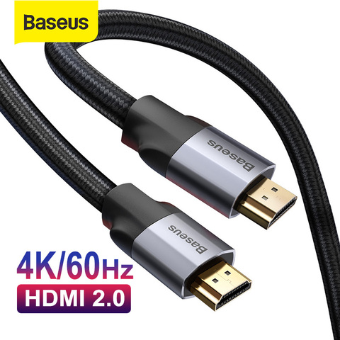 Кабель HDMI Baseus 4K 60Hz HDMI сплиттер кабель для Xiaomi Mi Box HDMI 2,0 аудио кабель переключатель сплиттер для Tv Box PS4 HDMI кабель ► Фото 1/6