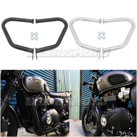 Мотоцикл бампер Защита двигателя Crash Bars для Triumph Bonneville T100 T120 Bobber Thruxton 1200/R Street Cup/Twin 2016 - 2022 ► Фото 1/6