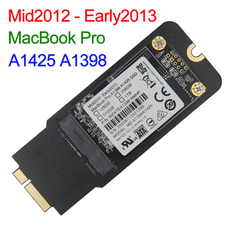 Новый SSD 256 ГБ 512 ГБ 1 ТБ для ранней версии 2012 2013 Macbook Pro Retina 13 