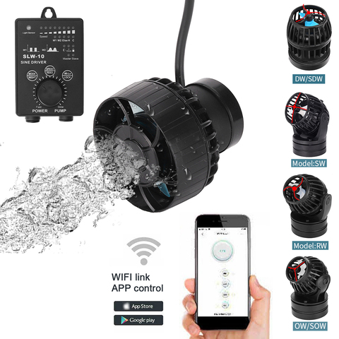 Jebao WiFi Marine коралловый риф для аквариума Tank Wave Maker SW2 SW4 SW8 SW15 RW4 RW8 RW15 RW20 SLW SOW Wavemaker Pump ► Фото 1/6