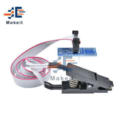 1 комплект SOIC8 SOP8 SOP Формат Флэш-Памяти зажим для проверки ИС розетка адаптер BIOS 24 25 93 программист программируемый модуль доска ► Фото 1/6