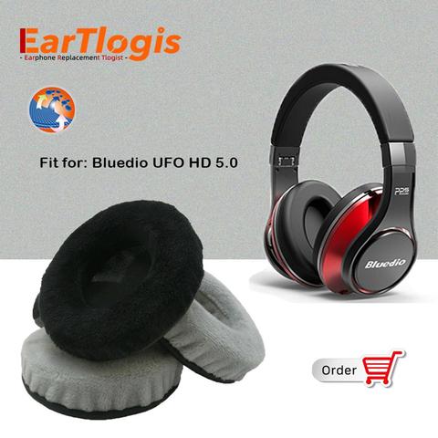 EarTlogis бархат Запасные подушечки для Bluedio U UFO HD Bluetooth 5,0 стер гарнитура Запчасти наушник крышка Подушка 
