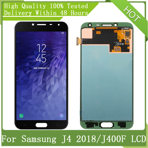 ЖК-дисплей Super AMOLED 5,5 дюйма для SAMSUNG GALAXY J4 2022, J400, J400F, J400F/DS, J400G/DS, ЖК-дисплей, сенсорный экран, дигитайзер в сборе ► Фото 1/6