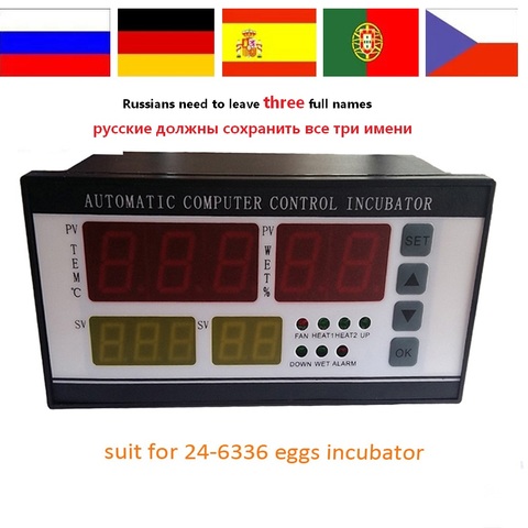 Умный термостат для контроля инкубатора, полностью автоматическая многофункциональная система контроля инкубатора для яиц, для продажи RU ... ► Фото 1/5