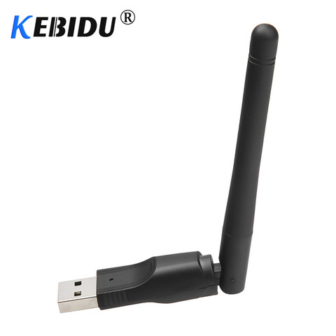 Беспроводная сетевая карта Kebidu USB 2,0, 150 Мбит/с, Wi-Fi, 2,4 ГГц адаптер с антенной LAN-ключ, чипсет Ralink, для ноутбуков, ПК, ТВ ► Фото 1/6