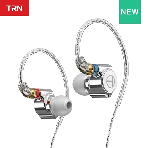 TRN TA1 Hi-Fi 1BA + 1DD гибридные (Knowles 33518,8 мм динамические) наушники-вкладыши HIFI бас Металлический монитор для бега спортивные наушники ► Фото 1/6