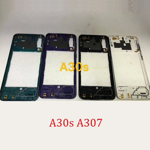 Новая средняя рамка для Samsung Galaxy A30s A307 A307F A307FN A307G, оригинальный корпус для телефона, центральный корпус, чехол с кнопками, крышка ► Фото 1/1