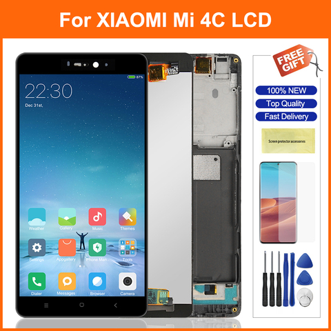 ЖК-дисплей 5,0 дюйма для Xiaomi Mi 4C, ЖК-дисплей, сенсорная панель, дигитайзер в сборе, Замена для Xiaomi 4C Mi4C, ЖК-экран ► Фото 1/6