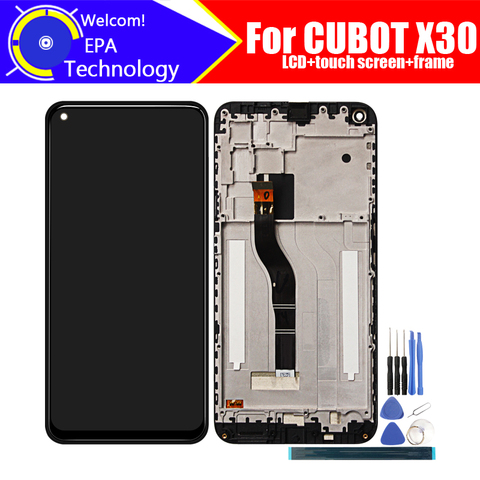 CUBOT X30 ЖК-дисплей + сенсорный экран дигитайзер + рамка в сборе 100% Оригинальный ЖК + сенсорный дигитайзер для CUBOT X30. ► Фото 1/6