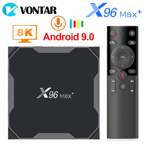 2022 Смарт ТВ коробка X96Max плюс 8K S905X3 Android 9,0 ТВ коробка 4 Гб 64 Гб Media Player двухъядерный процессор Wi-Fi X96 Max Декодер каналов кабельного телевидения 4 ... ► Фото 1/6