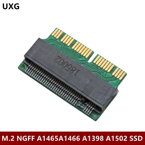 M.2 адаптер NVMe PCIe M2 NGFF на SSD для ноутбуков Apple, Macbook Air Pro 2013 2014 2015 A1465 A1466 A1502 A1398 PCI-E x4 ► Фото 1/5