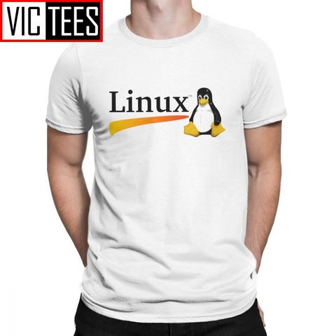 Мужская компьютерная система Linux Ubuntu Unix, 100% хлопковая толстовка премиум класса, Повседневная футболка с круглым вырезом ► Фото 1/6