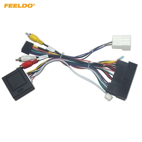 Автомагнитола FEELDO 16pin Android Power Calbe с can-шиной для Hyundai IX45 Sonata адаптер жгута проводов ► Фото 1/6