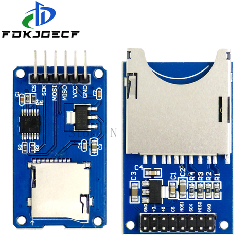 Плата расширения Micro SD TF Card, защитный модуль памяти SPI для Arduino ► Фото 1/5