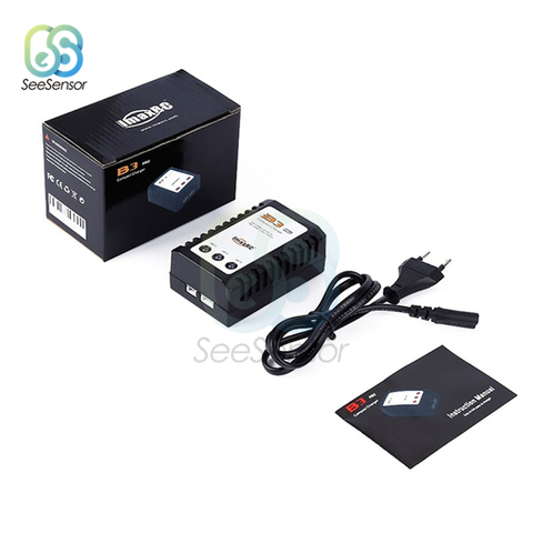 IMaxRC IMAX B3 Pro Компактное зарядное устройство для 2S 3S Lipo Battery Balance зарядное устройство адаптер ЕС/США Power Plug AC 100V-240V ► Фото 1/6