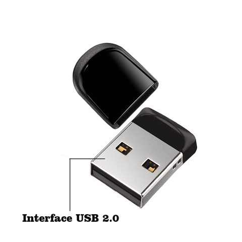 Супер Мини Флешка 32 Гб, металлический USB флеш-накопитель 4 ГБ, 8 ГБ, 16 ГБ, 32 ГБ, 64 ГБ, 128 ГБ, флеш-накопитель usb 2,0, маленькая карта памяти, деловой подарок ► Фото 1/5