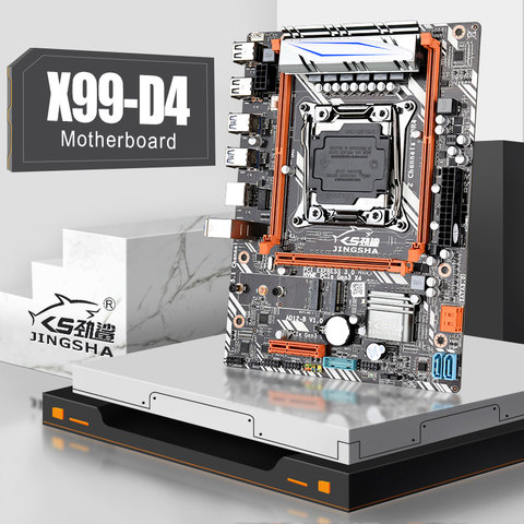 Материнская плата Jingsha X99 D4 M-ATX LGA 2011-v3 E5 v3 CPU DDR4 RAM поддерживает E5 2680V3 2620V3 2650V3 2680 V3 E5 2678V3 ► Фото 1/6