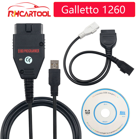 Диагностический интерфейс OBD2 Galleto 1260 EOBD2 диагностический интерфейс Galletto 1260 Интерфейс с несколькими языками EOBD ECU чип тюнинг инструменты ► Фото 1/6