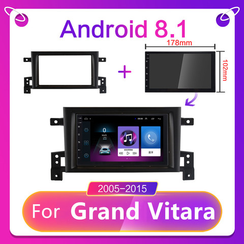 CARTAOTAO для Suzuki GRAND Vitara 3 автомобильный Радио Мультимедийный видео плеер навигация GPS Android 9,0 автомобильное радио 2 din 7 ''2005-2015 ► Фото 1/6