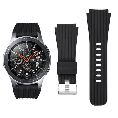 Силиконовый ремешок для Samsung Galaxy Watch 46 мм Gear S3 Classic Frontier официальный сменный ремешок для часов Galaxy Watch 46 мм 22 мм ► Фото 1/6