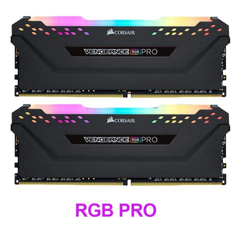 CORSAIR ddr4 pc4 ram 8GB 3000MHz RGB PRO DIMM настольная поддержка памяти материнская плата 8g 16G 3000Mhz 3200mhz 3600mhz 16gb 32gb ram ► Фото 1/6