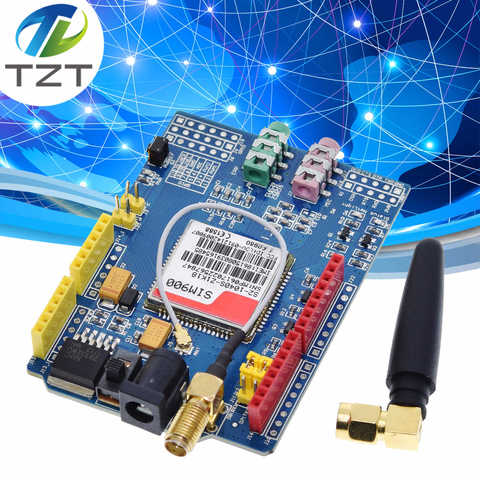 Макетная плата SIM900 850/900/1800/1900 МГц GPRS/GSM, комплект модуля для Arduino ► Фото 1/6