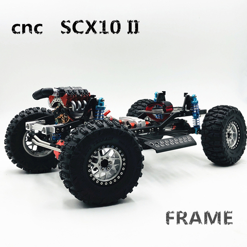 Новая колесная база 313 мм 12,3 дюйма в сборе, металлический каркас ЧПУ для 1/10 радиоуправляемого гусеничного автомобиля SCX10 II-комплект, обновле... ► Фото 1/6