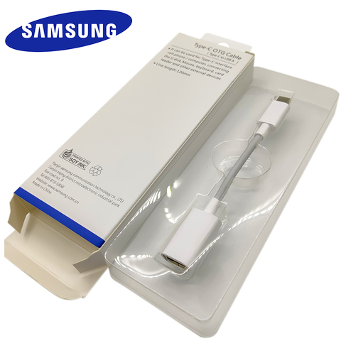 Samsung USB Type C OTG кабель, 12 см Тип C к USB разъем OTG адаптер для Galaxy S10 S8 S9 Plus A70 A50 A30 Note 8 9 10 7 10 + ► Фото 1/6