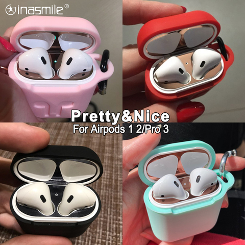 Grogeous для защиты от пыли для Apple AirPods профессиональная защитная пленка для Air pods Pro, версия 1, 2, 3, ремешок чехол Стикеры для airpods 3 кожи Защищенный чехол ► Фото 1/6