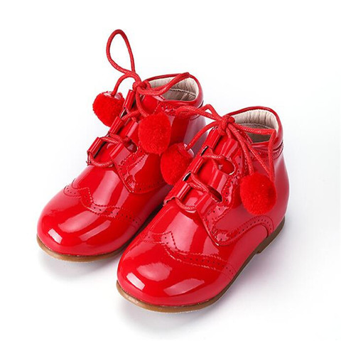 Эксклюзивная обувь принцессы для девочек 1-3 лет, модные детские ботинки из натуральной кожи, 2022 ► Фото 1/6