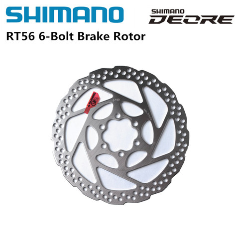 Тормозной диск Shimano Deore RT56, 6 болтов, M610, горный велосипед, ротор для велосипеда, M6000, MTB, тормозной диск 160 мм, 180 мм, для велосипеда ► Фото 1/5