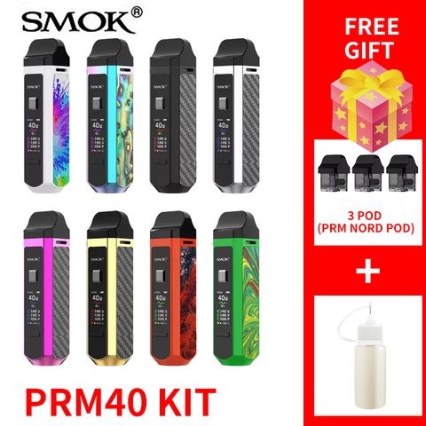 Вейп SMOK RPM40 Kit Vaporizador RPM POD подходит для электронной сигареты Nord Coil, электронная ручка, аккумулятор 1500 мАч, VS novo 2 Box Mod 9168 ► Фото 1/6