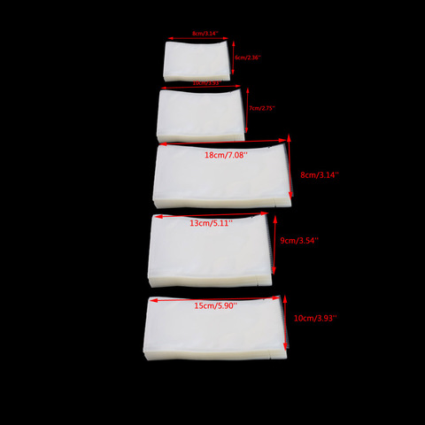 100 шт вакуумный мешок для еды герметик для хранения упаковки пространства Коммерческая еда Saver 5 размер A6HB ► Фото 1/5