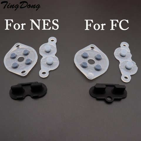 TingDong 2 комплекта резиновых запасных частей для контроллера NES FC Joy Pad, силиконовая резиновая кнопка ► Фото 1/4