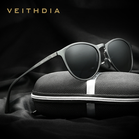 Солнцезащитные очки с коробкой VEITHDIA, винтажные брендовые дизайнерские очки для мужчин и женщин, модель 6625, 2022 ► Фото 1/6